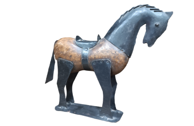 Διακοσμητικό άλογο από μέταλλο και ξύλο 