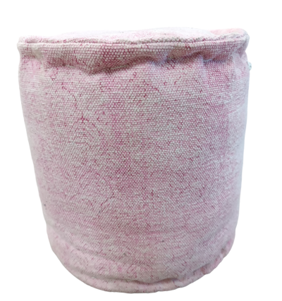 Πουφ cotton πετροπλυμένο ροζ 