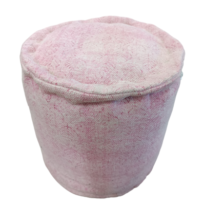 Πουφ cotton πετροπλυμένο ροζ 