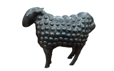 Διακοσμητικό μεταλλικό μαύρο πρόβατο