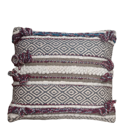 Διακοσμητικό μαξιλάρι boho 40x40 πολύχρωμο (με γέμισμα)