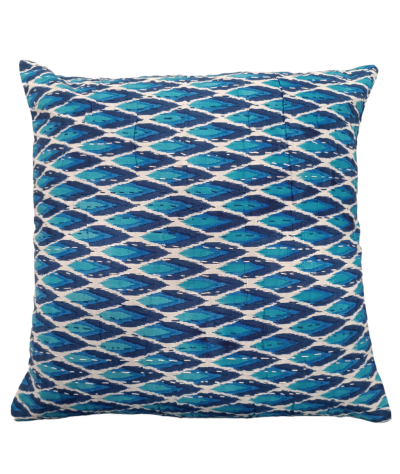 Διακοσμητικό μαξιλάρι Kantha 40x40 μπλε (με γέμιση)