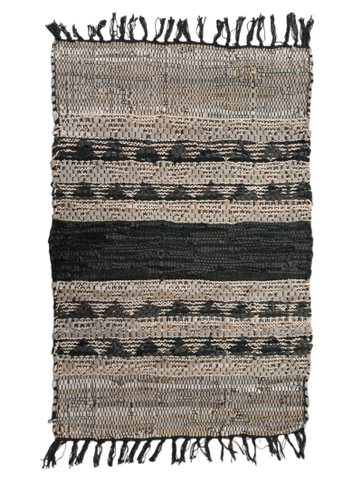 Χαλί 60Χ90 Cotton-Leather με γεωμετρικά σχέδια