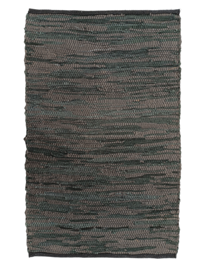Χαλί 60Χ90 Cotton Leather μαύρο