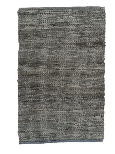 Χαλί 70Χ120 Cotton Leather γκρι-μπλε