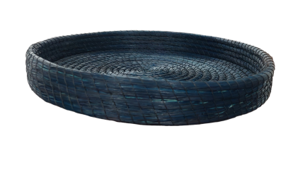 Δίσκος από φυτική ίνα Halfah σε μπλε χρώμα 40cm