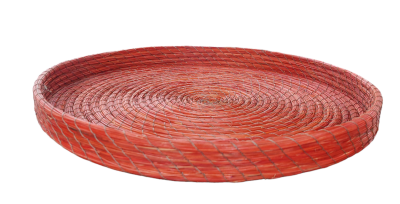 Δίσκος από φυτική ίνα Halfah σε κόκκινο χρώμα