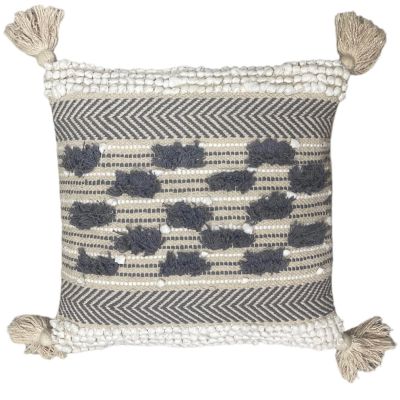 Διακοσμητικό μαξιλάρι boho 50x50 με κρόσια (με γέμισμα)