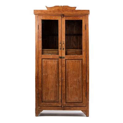 Βιτρίνα από ξύλο Teak με δύο πόρτες