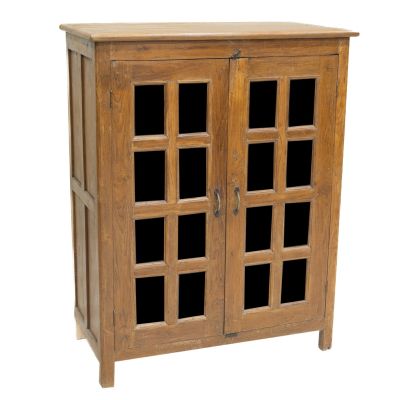 Βιτρίνα από ξύλο teak φυσικό χρώμα