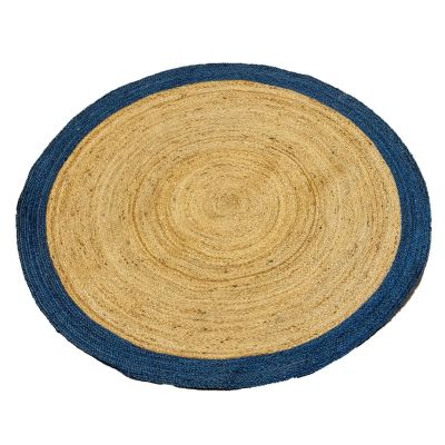 Χαλί Jute Natural-Blue