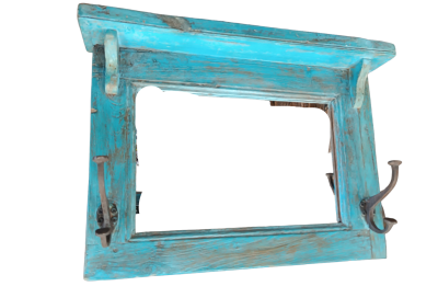 Καθρέπτης κρεμάστρα σε μπλε αποχρώσεις