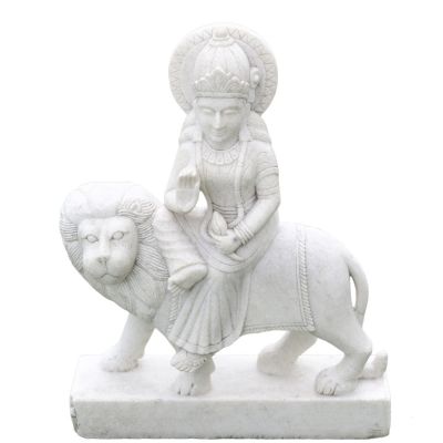 Άγαλμα θεότητας Durga με φωτοστέφανο